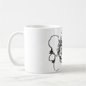 自然芸術花 コーヒーマグカップ (左)