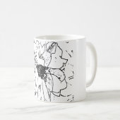 自然芸術花 コーヒーマグカップ (正面右)