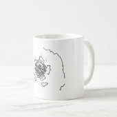 自然芸術花 コーヒーマグカップ (正面右)