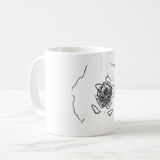 自然芸術花 コーヒーマグカップ