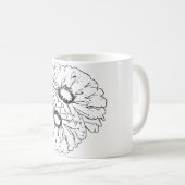 自然芸術花 コーヒーマグカップ (正面右)