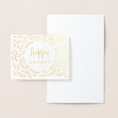 自然葉ハッピーバースデーフォイルカード 箔カード (ディスプレー)