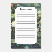 自然蓮の水ゆり池の風景 ポストイット (正面)