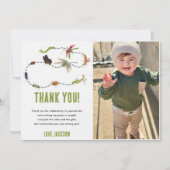 自然虫の虫の誕生日パーティーサンキューカード 招待状 (正面)