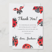 自然虫の虫の誕生日パーティーサンキューカード 招待状 (正面)