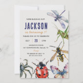 自然虫の虫1st誕生日パーティー 招待状 (正面)