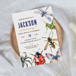 自然虫の虫1st誕生日パーティー 招待状