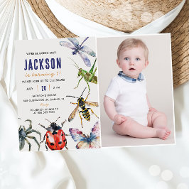 自然虫の虫1st誕生日パーティー 招待状