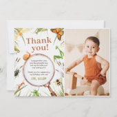 自然虫の誕生日パーティーの写真 サンキューカード (正面)