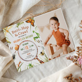 自然虫の誕生日パーティーの写真 招待状