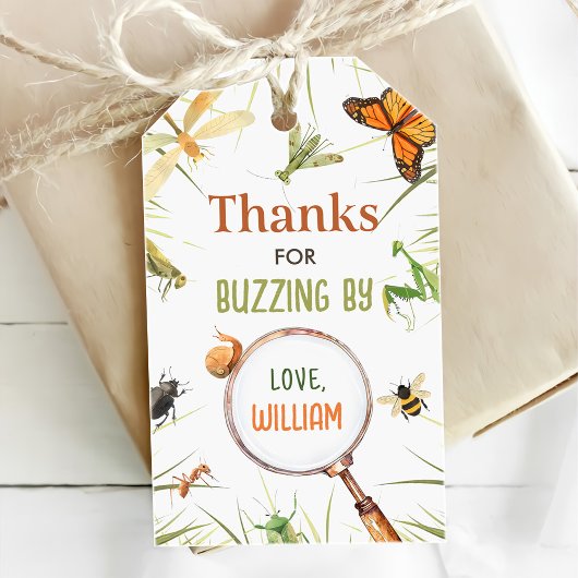 自然虫の誕生日パーティー ギフトタグ