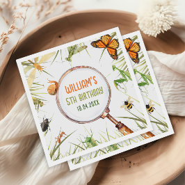自然虫の誕生日パーティー スタンダードカクテルナプキン