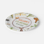 自然虫の誕生日パーティー ペーパープレート (アングル)