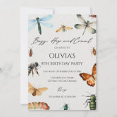 自然虫の誕生日パーティー 招待状 (正面)