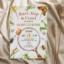 自然虫の誕生日パーティー 招待状