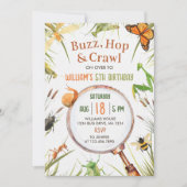自然虫の誕生日パーティー 招待状 (正面)
