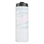 自然装飾グレーと青の大理石 タンブラー (正面)