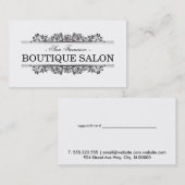 自然要素 |ブティック 予約カード (正面/裏面)