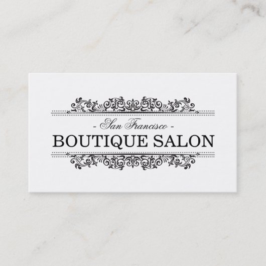 自然要素 |ブティック 予約カード (正面)