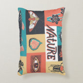 自然要素、レトロスタイルアイコン。 アクセントクッション (正面(垂直))