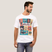 自然要素、レトロスタイルアイコン。 Tシャツ (正面フル)