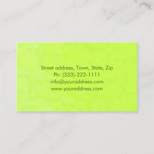 自然訓練セッションでのヨガの呼吸 名刺 (裏面)