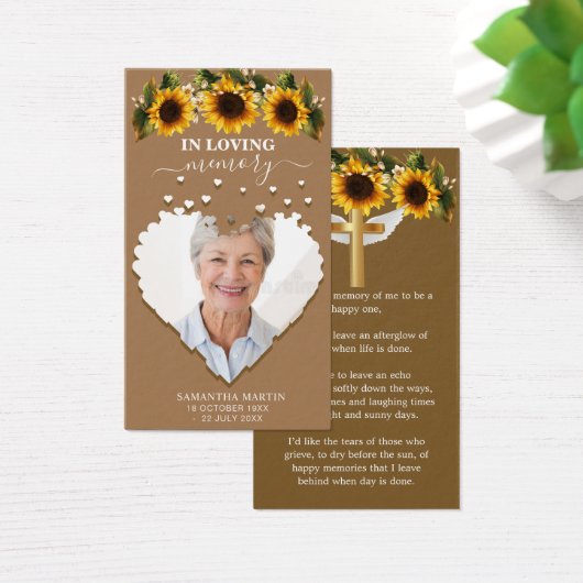 自然記念ミニマル葬式しおり (デスク)