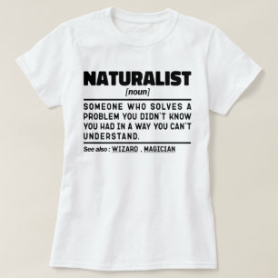自然論クール語学生おもしろい自然学 Tシャツ