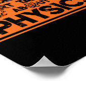 自然警告に物理学について話し始める ポスター (角)