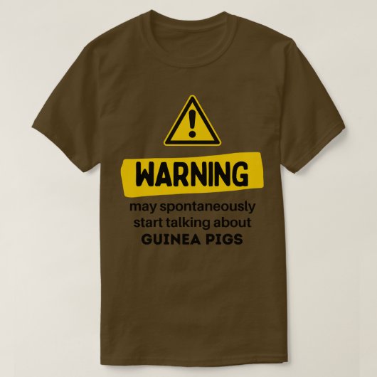 自然警告にguinについて話し始めるかもしれない tシャツ (デザイン正面)