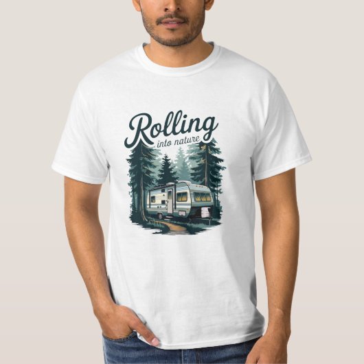 自然転がに入る Tシャツ (正面)