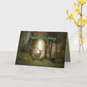 自然通話誕生日カード カード (黄色い花)