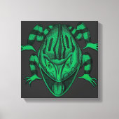 自然野生の爬虫類ザヒキガエル キャンバスプリント (正面)