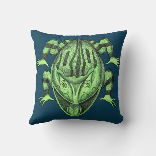 自然野生の爬虫類ザヒキガエル クッション (裏面)