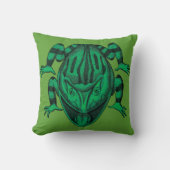 自然野生の爬虫類ザヒキガエル クッション (正面)