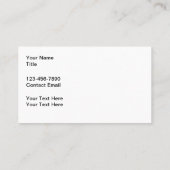 自然野生動物カエル動物テーマ 名刺 (裏面)