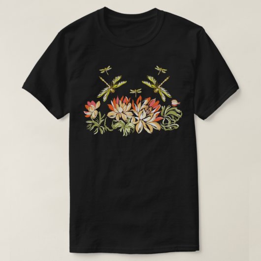 自然野生生物ギフトトンボ Tシャツ (デザイン正面)