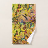 自然野生生物シーン バスタオルセット (ハンドタオル)