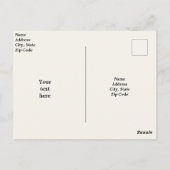 自然野生生物ムースと引用文 ポストカード (裏面)