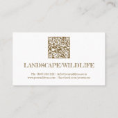 自然野生生物写真黄金トンボ 名刺 (裏面)