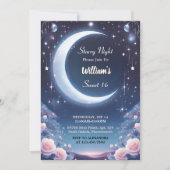 自然銀河系ミスティックスターリーナイトスウィート16 招待状 (正面)