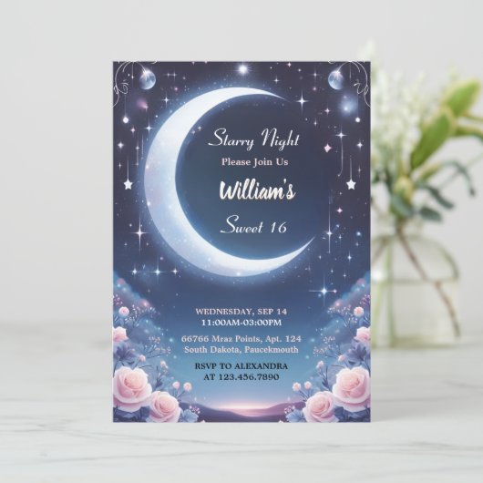 自然銀河系ミスティックスターリーナイトスウィート16 招待状 (スタンド正面)