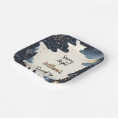 自然銀河系大人かわいい星空の夜スウィート16 ペーパープレート (傾斜あり)