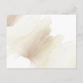 自然開花の結婚詳細ベージュウォーターの色 エンクロージャーカード (裏面)