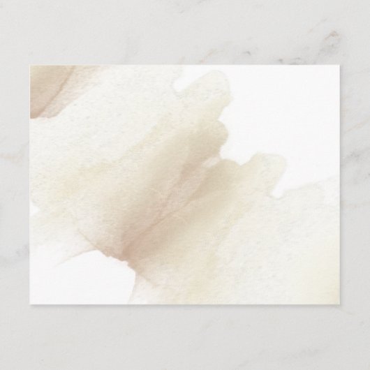 自然開花の結婚詳細ベージュウォーターの色 エンクロージャーカード (裏面)