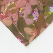 自然開花花ライトサン開花 フリースブランケット (角)