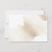 自然開花、ベージュ水の色の汚れ結婚、のRS 出欠カード (裏面)