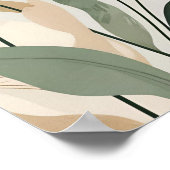 自然開花-抽象芸術植物壁アートIV ポスター (角)