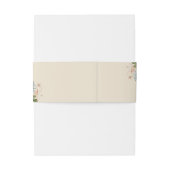 自然開花、結婚ベージュ結婚の 招待状ベリーバンド (裏面例)