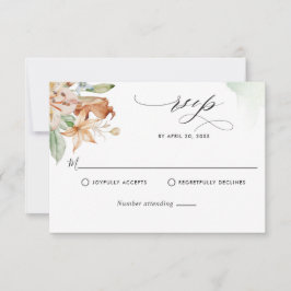 自然開花、緑の水の色の汚れ結婚、のRS 出欠カード